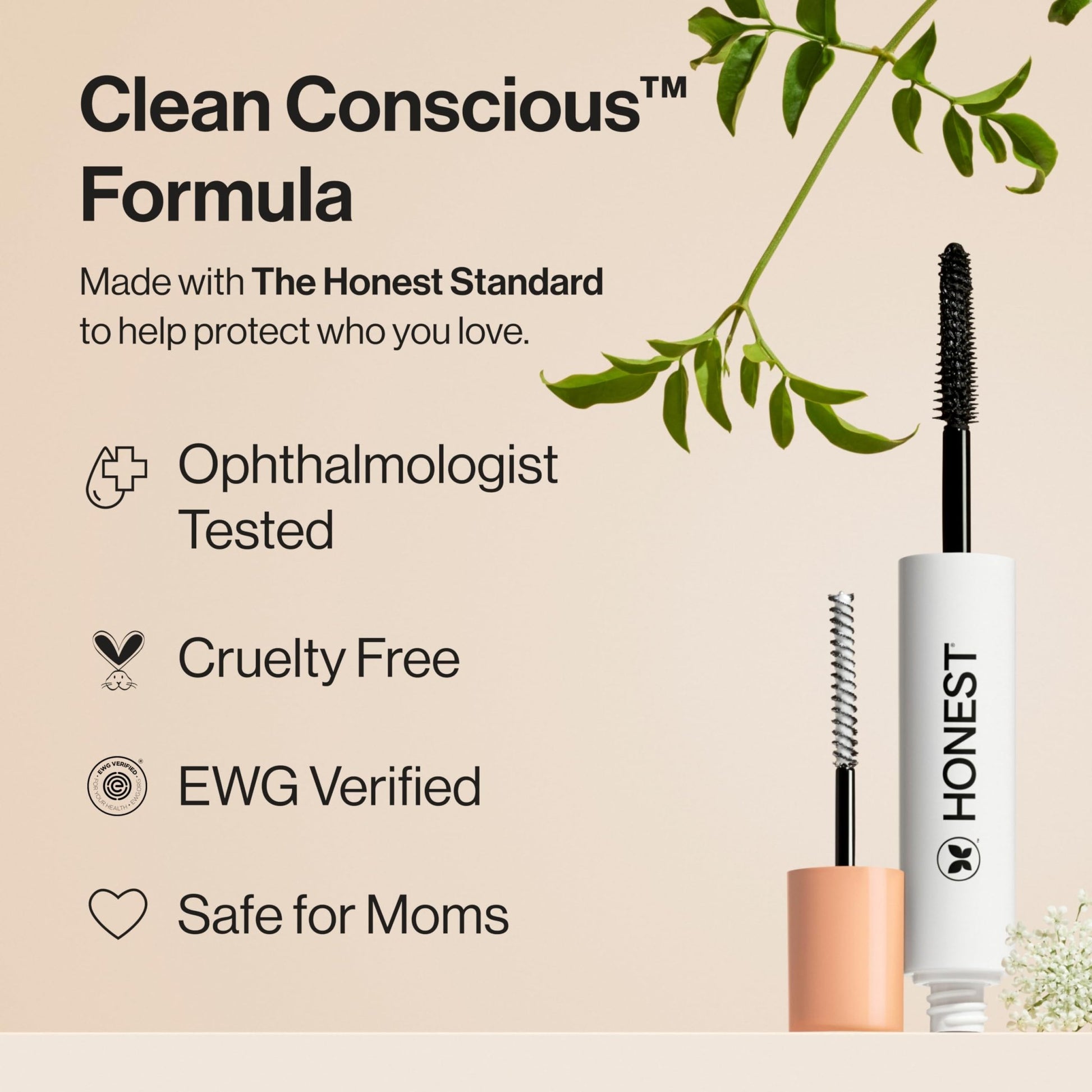 Honest Beauty 2-in-1 Extreme Length Clean Mascara + Lash Primer | Lengthening + Volumizing | Cruelty Free + Safe for Sensitive Eyes | Black, .27 fl oz - dailyvitalstore