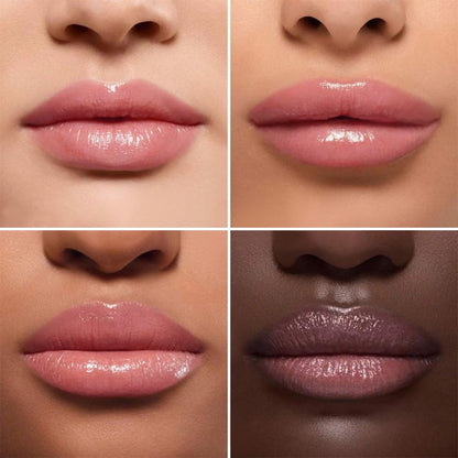 Honey Butter Lipstick Tinted Lip Balm, Shine Moisturizing Plumper Lipstick for Women, Natural Nourishing Hydrating Lip Gloss Stain for Dry Lips, Lightweight Lip Liner Care Makeup, Vegan - Black & Pink - dailyvitalstore