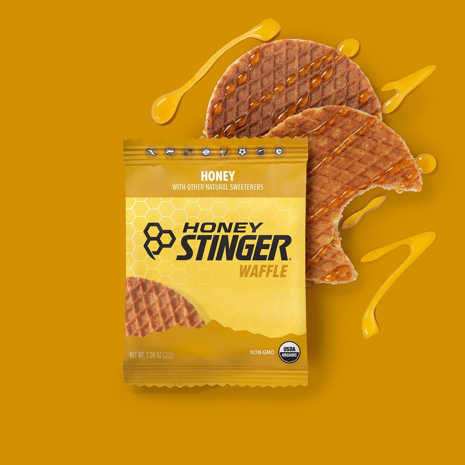 Honey Stinger Organic Honey Waffle, Energy Stroopwafel for Exercise, Endurance and Performance, Sports Nutrition for Home & Gym, - dailyvitalstore