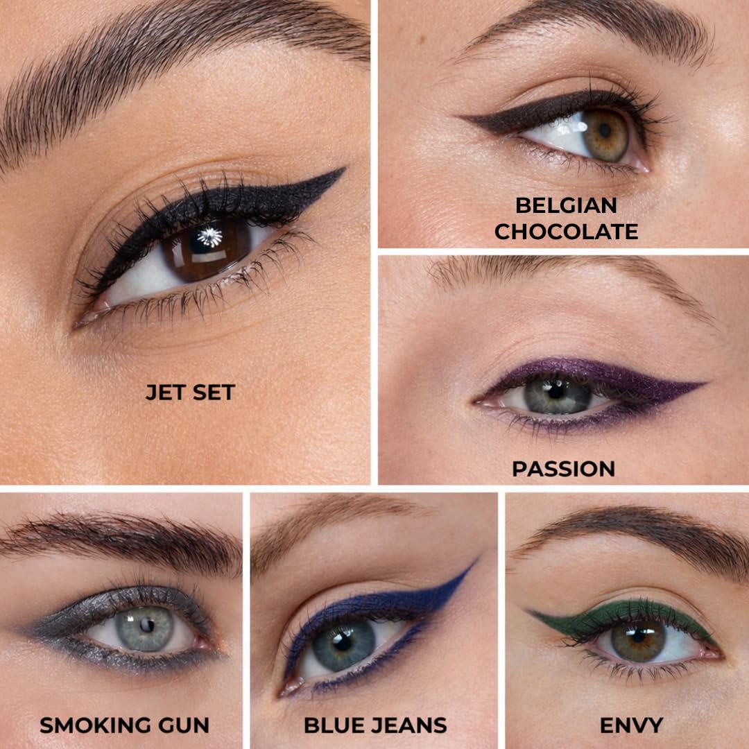 Honeybee Gardens Effortless Eye Liner Pencil, Jet Set Black, Smooth Long-Wearing, Rich Pigment, Vegan & Gluten-Free - dailyvitalstore