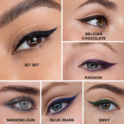 Honeybee Gardens Effortless Eye Liner Pencil, Jet Set Black, Smooth Long-Wearing, Rich Pigment, Vegan & Gluten-Free - dailyvitalstore