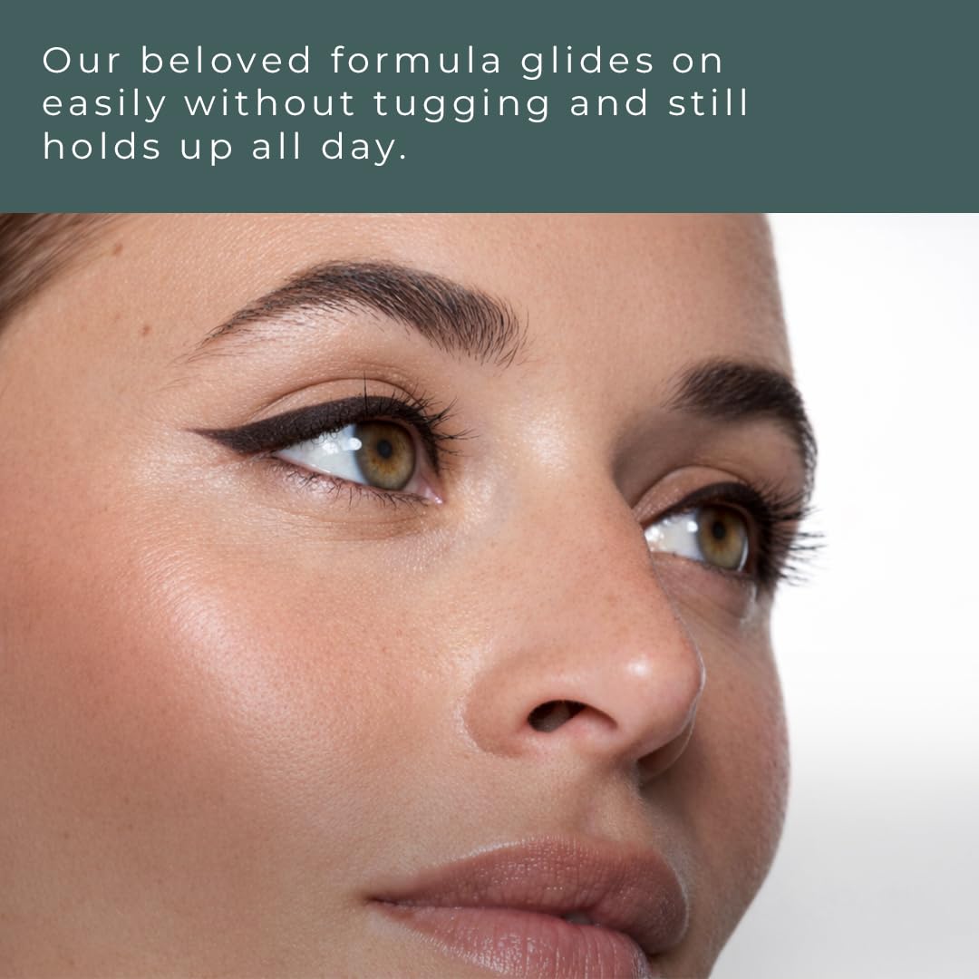 Honeybee Gardens Effortless Eye Liner Pencil, Jet Set Black, Smooth Long-Wearing, Rich Pigment, Vegan & Gluten-Free - dailyvitalstore