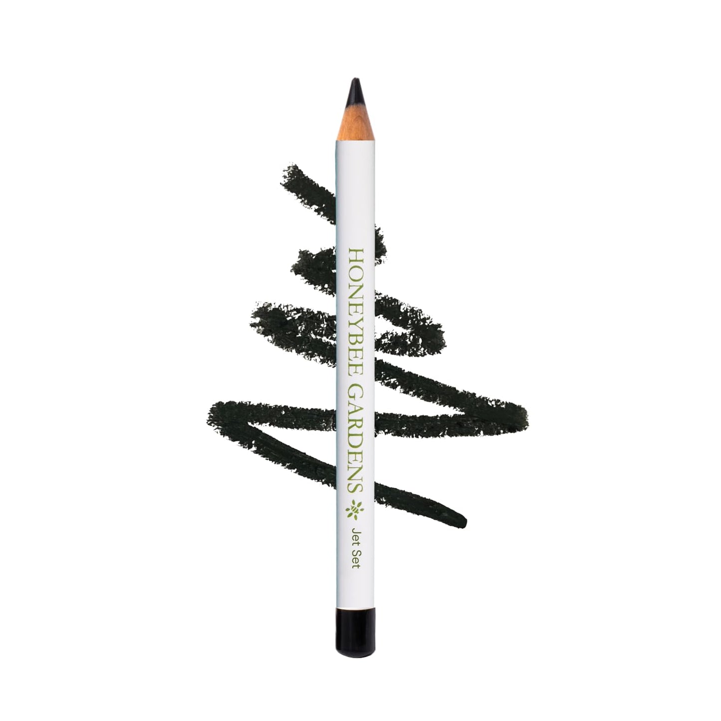 Honeybee Gardens Effortless Eye Liner Pencil, Jet Set Black, Smooth Long-Wearing, Rich Pigment, Vegan & Gluten-Free - dailyvitalstore