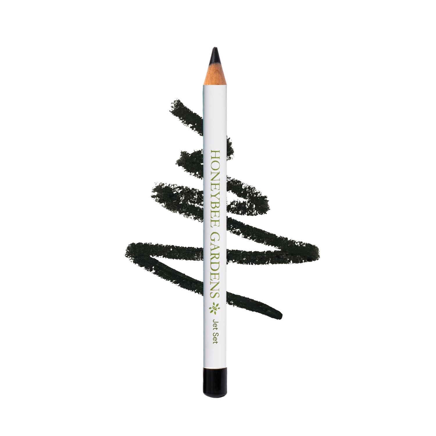 Honeybee Gardens Effortless Eye Liner Pencil, Jet Set Black, Smooth Long-Wearing, Rich Pigment, Vegan & Gluten-Free - dailyvitalstore