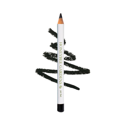 Honeybee Gardens Effortless Eye Liner Pencil, Jet Set Black, Smooth Long-Wearing, Rich Pigment, Vegan & Gluten-Free - dailyvitalstore