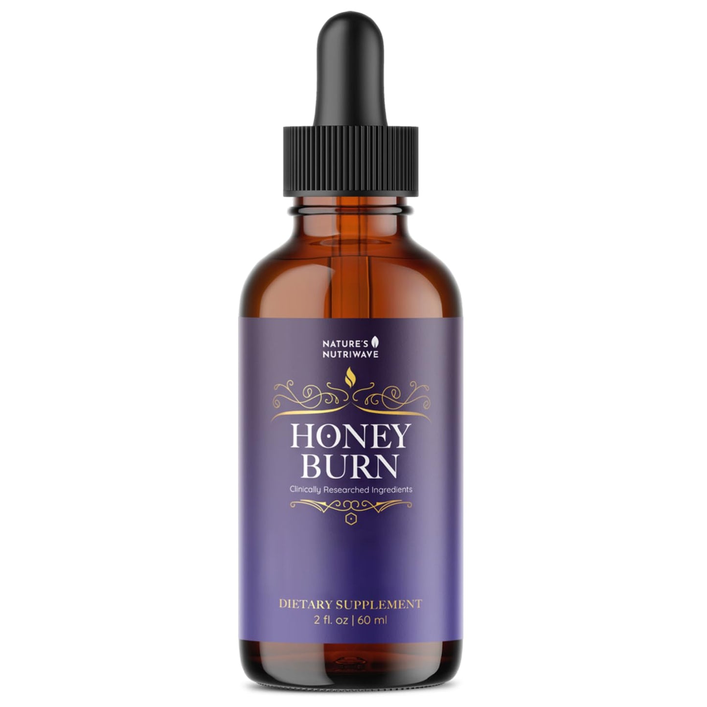 HoneyBurn Purple Honey – Natural Daily Supplement with 11 Plant & Bee-Based Ingredients – Supports Healthy Digestion & Balanced Body Routine – 60 ml, 30 Servings, 1 Month Supply - dailyvitalstore