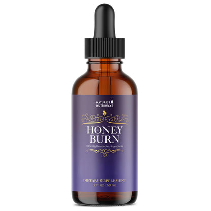 HoneyBurn Purple Honey – Natural Daily Supplement with 11 Plant & Bee-Based Ingredients – Supports Healthy Digestion & Balanced Body Routine – 60 ml, 30 Servings, 1 Month Supply - dailyvitalstore