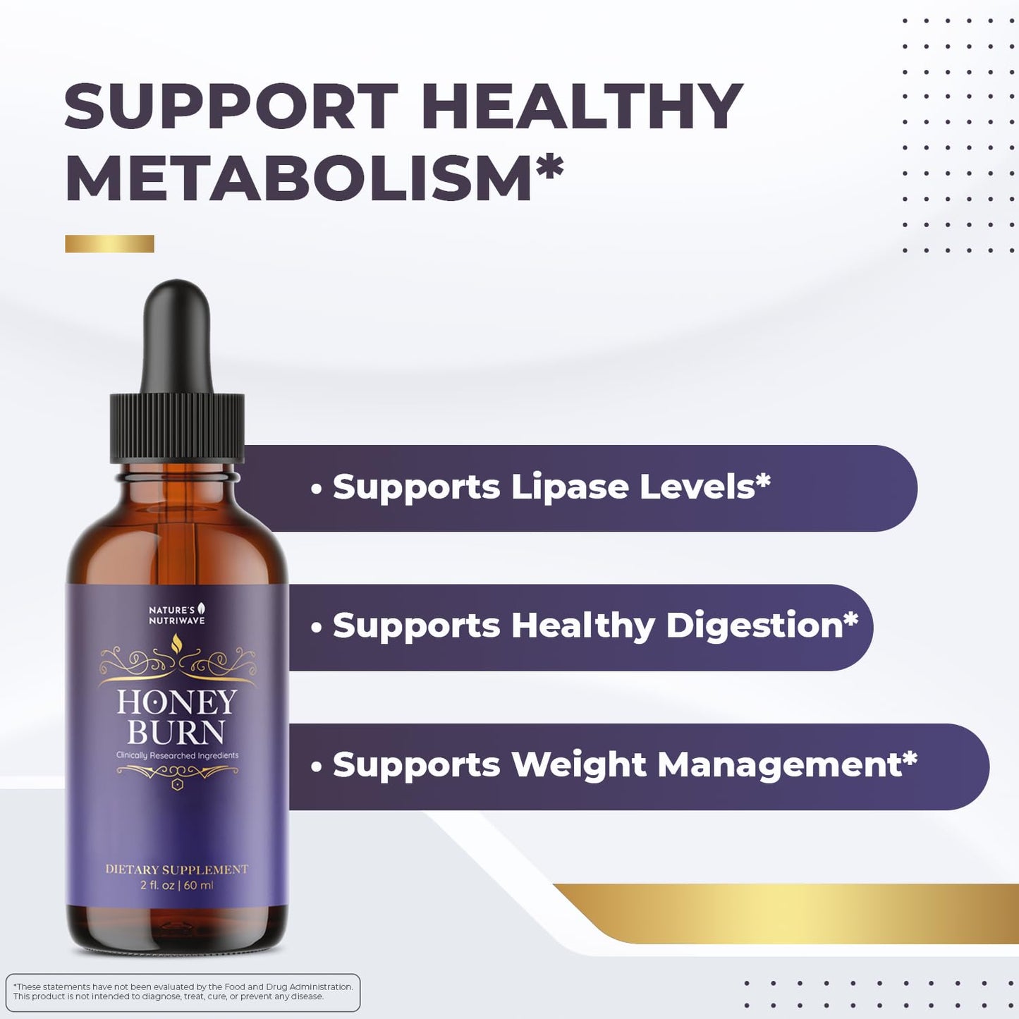 HoneyBurn Purple Honey – Natural Daily Supplement with 11 Plant & Bee-Based Ingredients – Supports Healthy Digestion & Balanced Body Routine – 60 ml, 30 Servings, 1 Month Supply - dailyvitalstore