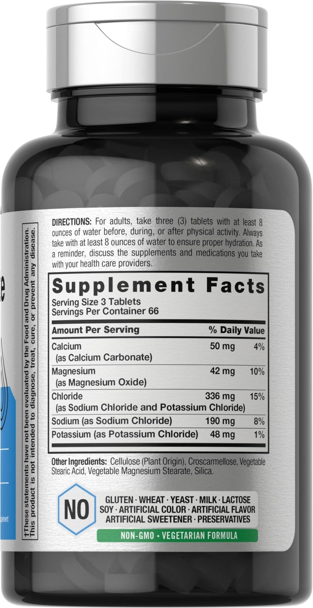 Horbäach Electrolyte Tablets | 200 Count | Helps Hydrate, Balance, & Sustain | with Calcium, Magnesium, Chloride, Sodium and Potassium | Vegetarian, Non-GMO & Gluten Free - dailyvitalstore