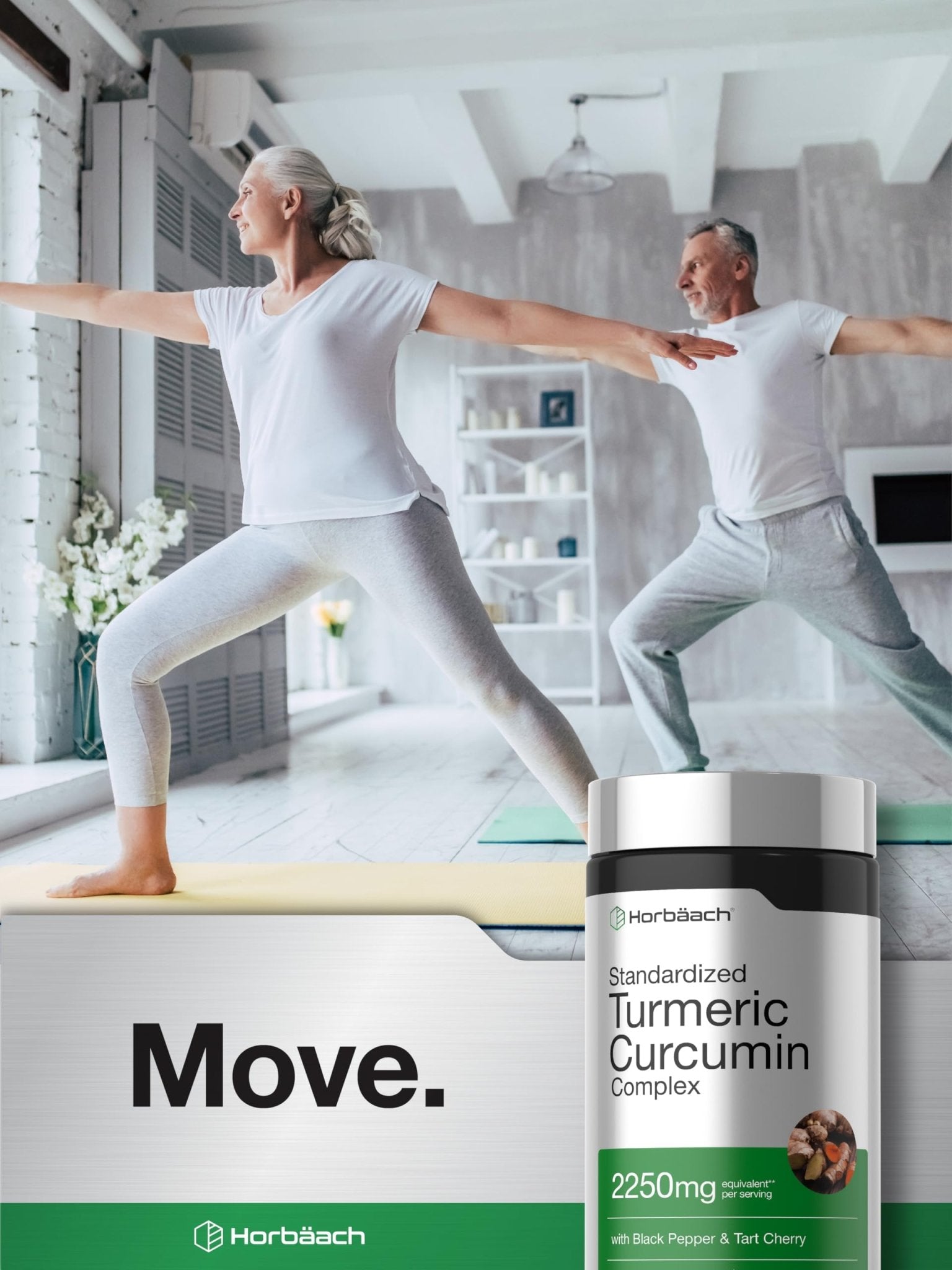 Horbäach Turmeric Curcumin Supplement | 180 Capsules | with Black Pepper & Tart Cherry | Non-GMO & Gluten Free - dailyvitalstore