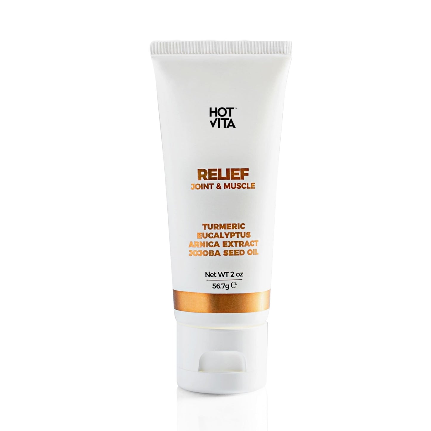 Hot Vita Relief Gel - Plant-Based Cooling Gel with Arnica, Turmeric & Eucalyptus - Soothing Formula for Muscle Fatigue, Tired Legs - dailyvitalstore