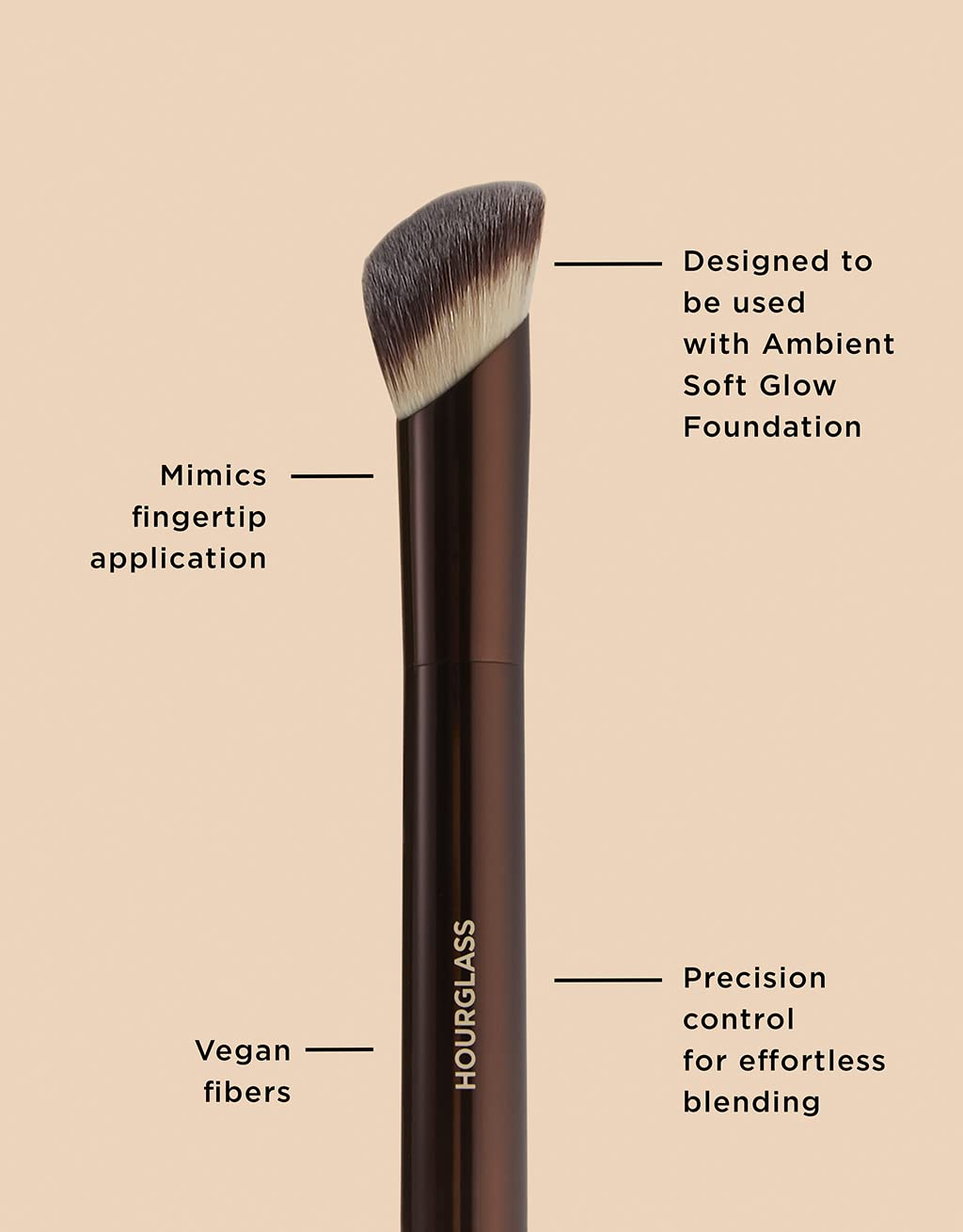 Hourglass Ambient Soft Glow Foundation Brush - dailyvitalstore