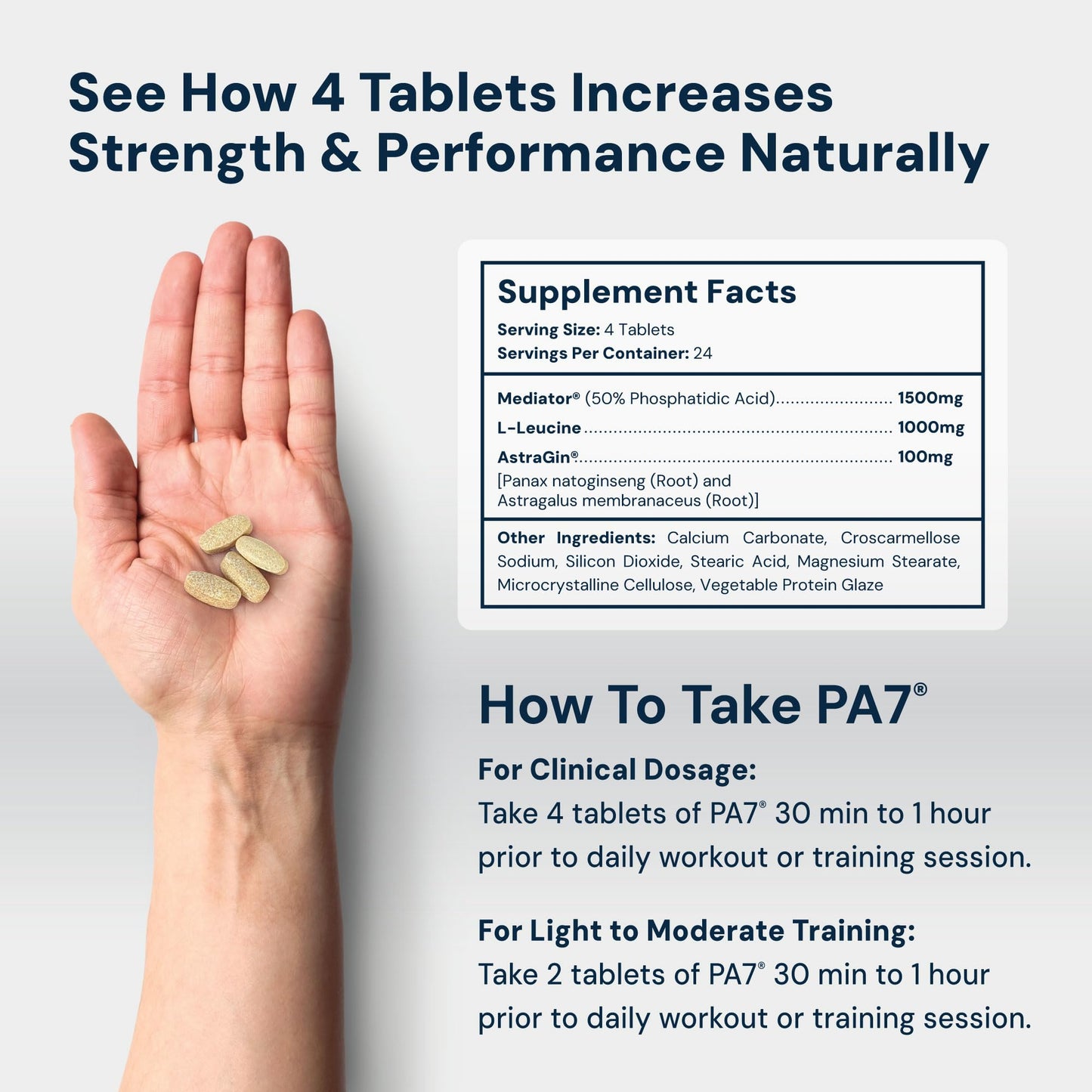 HPN PA(7) Phosphatidic Acid Muscle Builder Top Natural Muscle Builder - Boost mTOR | Build Mass and Strength from Your Workout | 30 Day Supply - dailyvitalstore