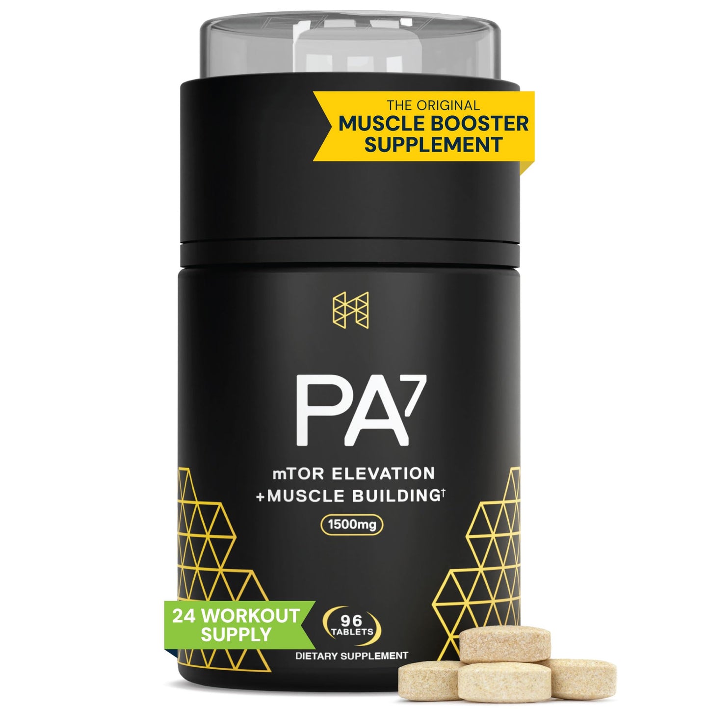 HPN PA(7) Phosphatidic Acid Muscle Builder Top Natural Muscle Builder - Boost mTOR | Build Mass and Strength from Your Workout | 30 Day Supply - dailyvitalstore