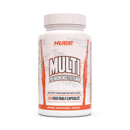 Huge Multi, Multivitamin for Men, High-Performance All-in-One Formula for Athletes & Bodybuilding, Vitamin & Mineral Replenishment, Supports Immune System & Healthy Hormone Levels (120 Capsules) - dailyvitalstore