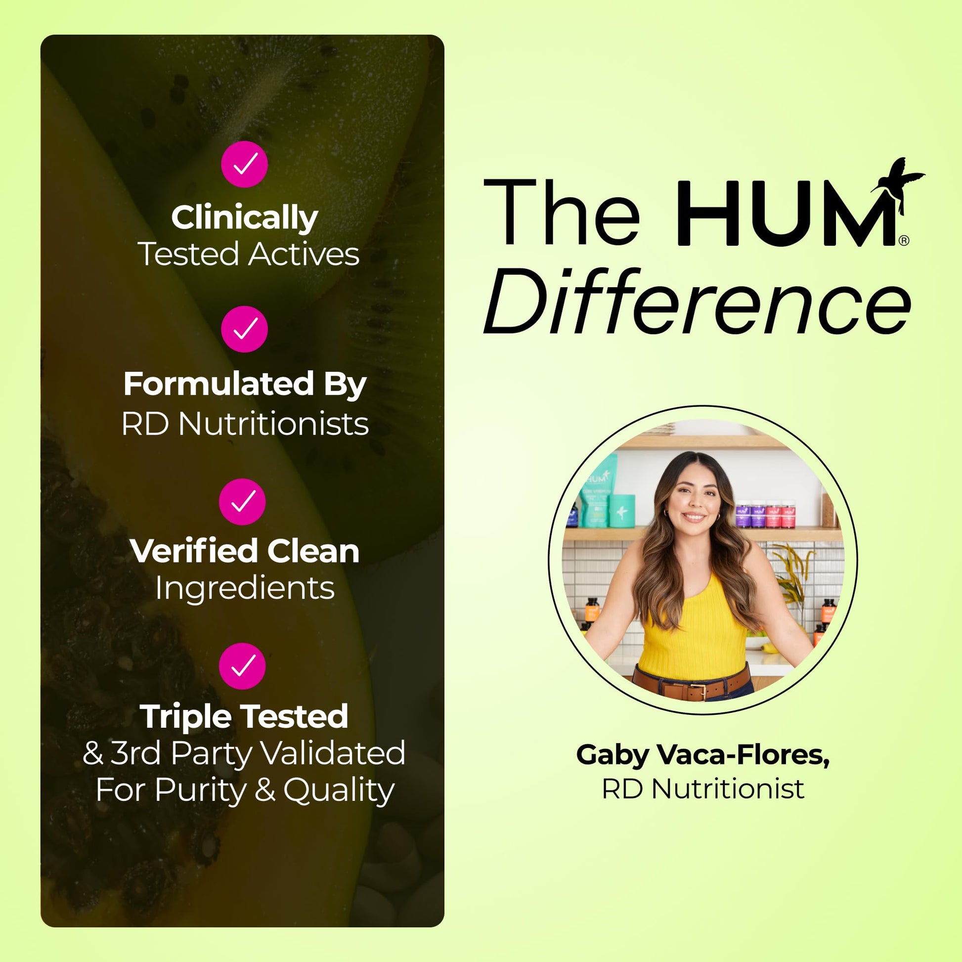 HUM Celery Juice Fiber Gummies for Adults, First Prebiotic Celery Juice Gummy, Gluten Free Fiber Supplement Supports Detoxification, Gut Health, Greens Gummies, Chlorophyll & Prebiotic Fiber, 60 Count - dailyvitalstore