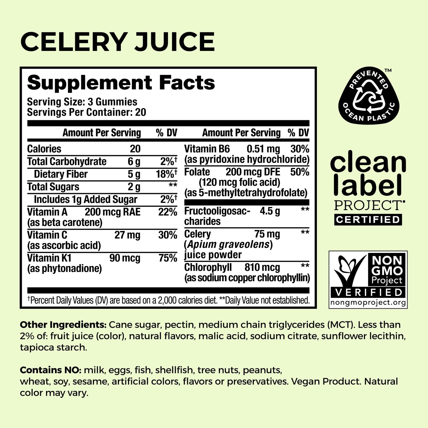 HUM Celery Juice Fiber Gummies for Adults, First Prebiotic Celery Juice Gummy, Gluten Free Fiber Supplement Supports Detoxification, Gut Health, Greens Gummies, Chlorophyll & Prebiotic Fiber, 60 Count - dailyvitalstore