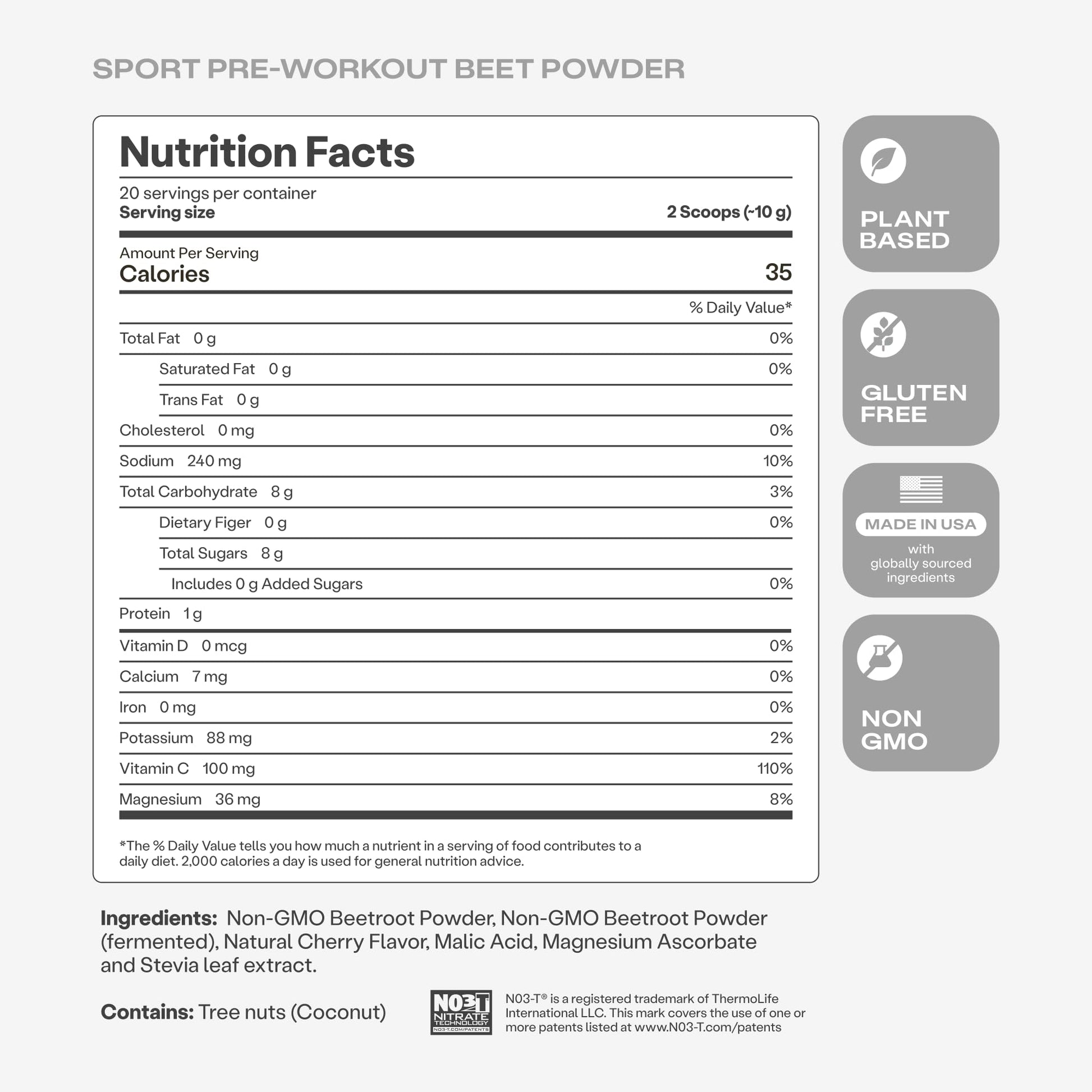 Humann SuperBeets Sport Endurance Pre Workout Powder, Nitric Oxide Supplement, NSF Certified, Stimulant & Caffeine Free, Made with Beet Root, - dailyvitalstore