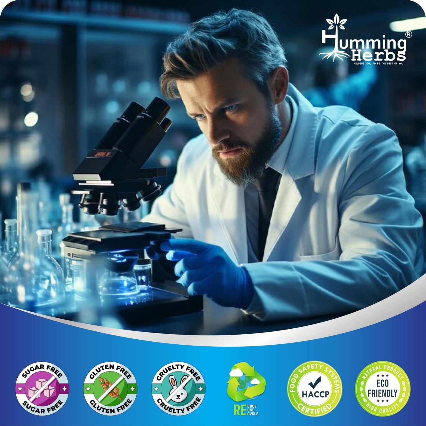 Humming Herbs Tributyrin Complex — 850 mg per Serving (95% Pure, yielding 731 mg Butyrate) with L-Glutamine, Zinc L-Carnosine, FOS & Probiotic Blend (180) - dailyvitalstore