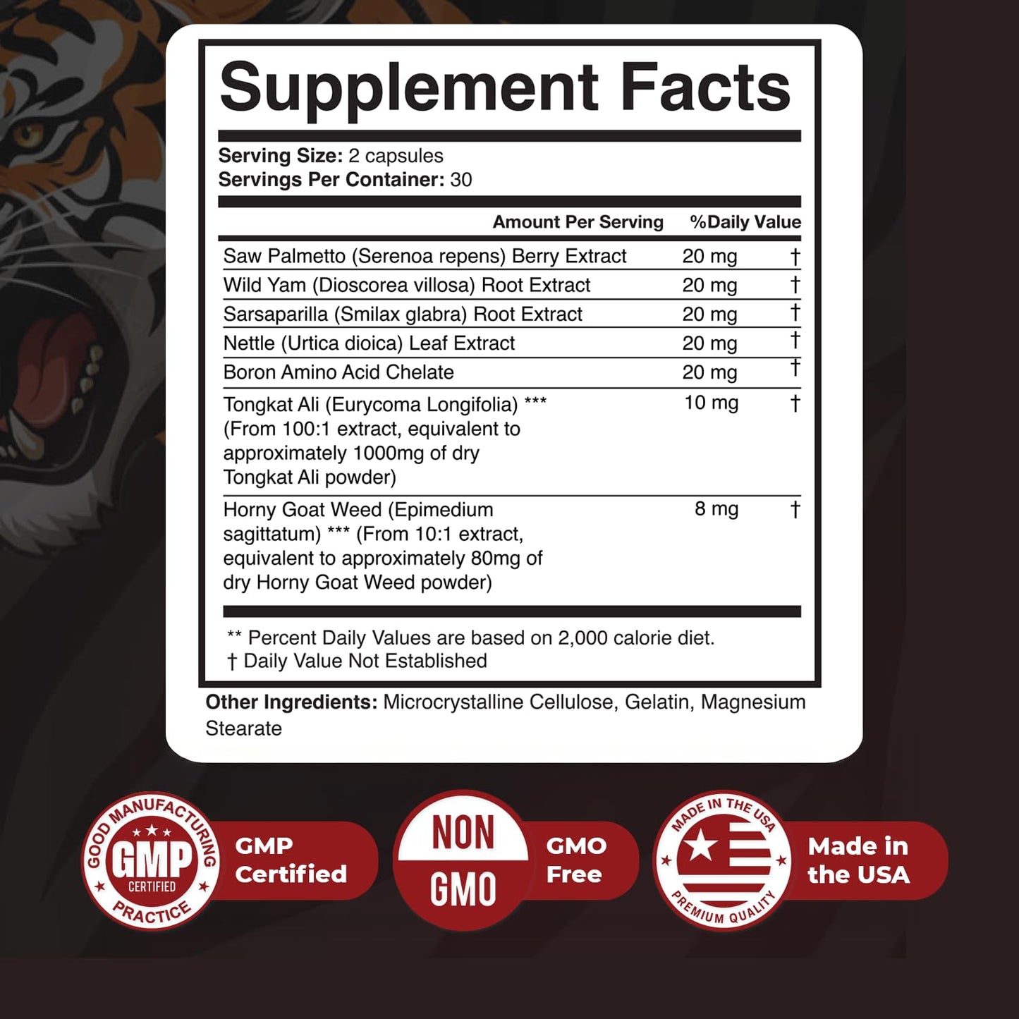 HunterPower – Hunter Power Daily Botanical Supplement with Saw Palmetto, Tongkat Ali, Nettle, Wild Yam & Horny Goat Weed – Non-GMO, Stimulant-Free Formula, Made in USA – 60 Capsules, 1 Month Supply - dailyvitalstore