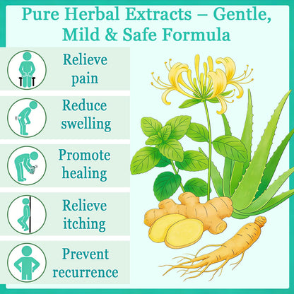 Hushblade Hemorrhoid Body Cream, Natural Herbal Hemorrhoid Cream, for Men and Women Moisturizing and Nourishing - dailyvitalstore