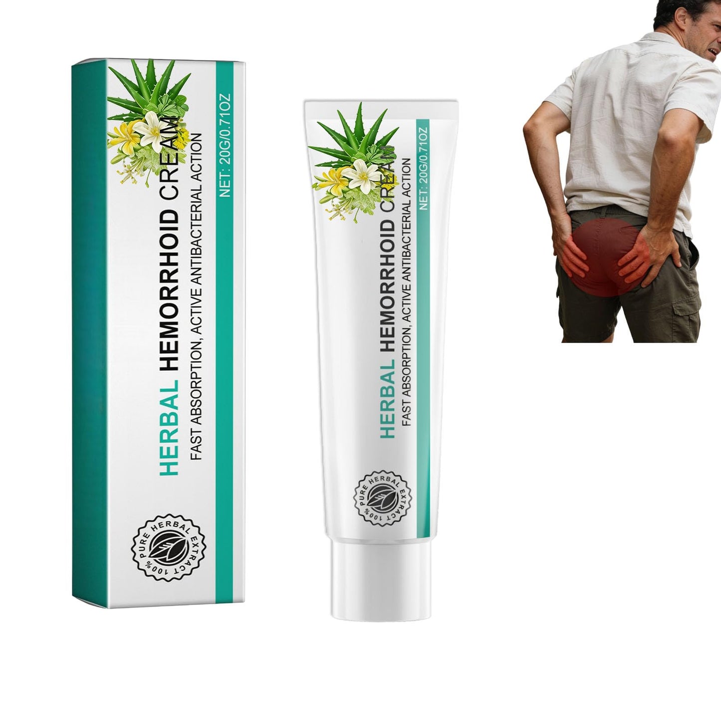 Hushblade Hemorrhoid Body Cream, Natural Herbal Hemorrhoid Cream, for Men and Women Moisturizing and Nourishing - dailyvitalstore