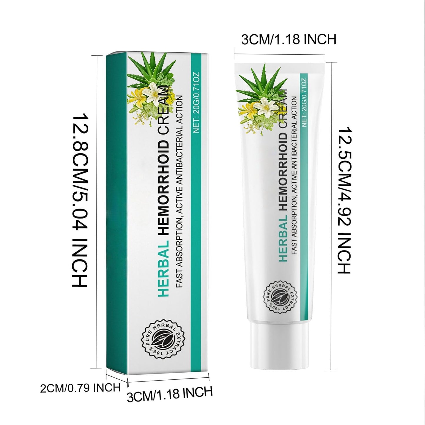 Hushblade Hemorrhoid Body Cream, Natural Herbal Hemorrhoid Cream, for Men and Women Moisturizing and Nourishing - dailyvitalstore