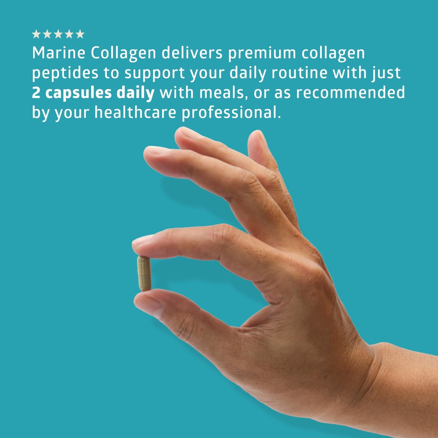 Hydrolyzed Marine Collagen with Hyaluronic Acid, Vitamin C, Theaflavin and Copper, Collagen Supplement for Women and Men for Radiant Skin, Hair & Nails, - dailyvitalstore