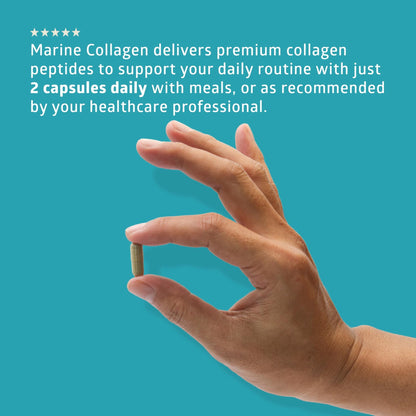Hydrolyzed Marine Collagen with Hyaluronic Acid, Vitamin C, Theaflavin and Copper, Collagen Supplement for Women and Men for Radiant Skin, Hair & Nails, - dailyvitalstore
