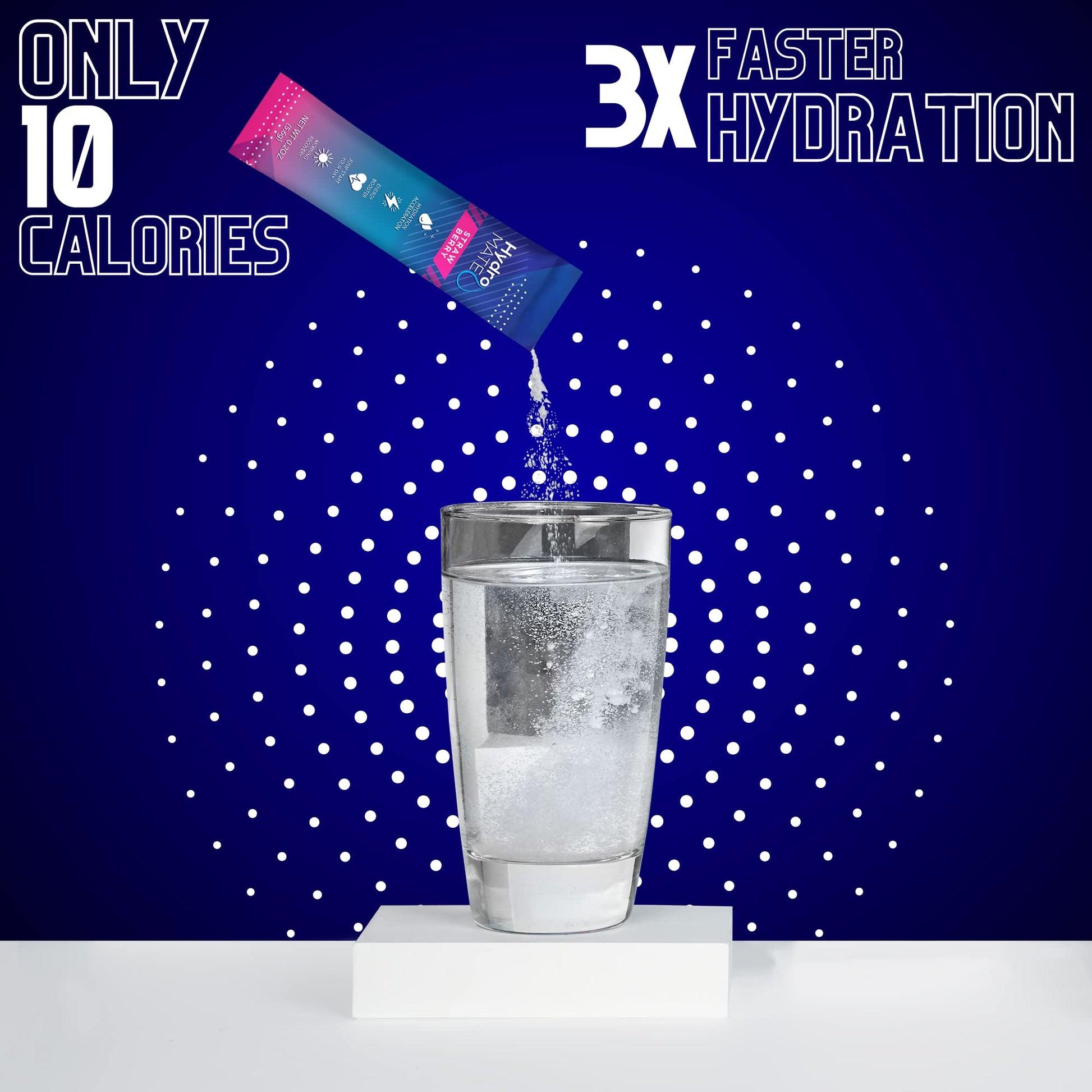 HydroMATE Electrolytes Powder Drink Mix Packets Hydration Accelerator Low Sugar Party Favors for Rapid Recovery Vitamin C Plu - dailyvitalstore