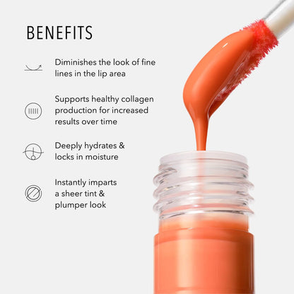 HydroPeptide Perfecting Gloss, Lip Plumping Gloss & Hydrating Treatment, Volumizing Collagen-Boosting Enhancer with Hyaluronic Acid & Peptides, Nude Pearl, 0.13 Ounce - dailyvitalstore