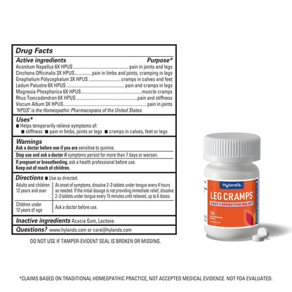 Hyland's, Leg Cramps, 100 Tablets (2 Pack) - dailyvitalstore