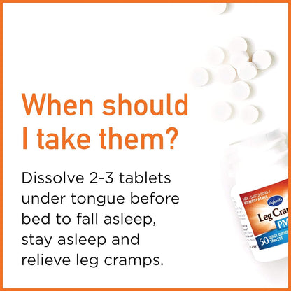 Hyland's Leg Cramps PM With Quinine Tablets 50 ea ( Pack of 6) - dailyvitalstore