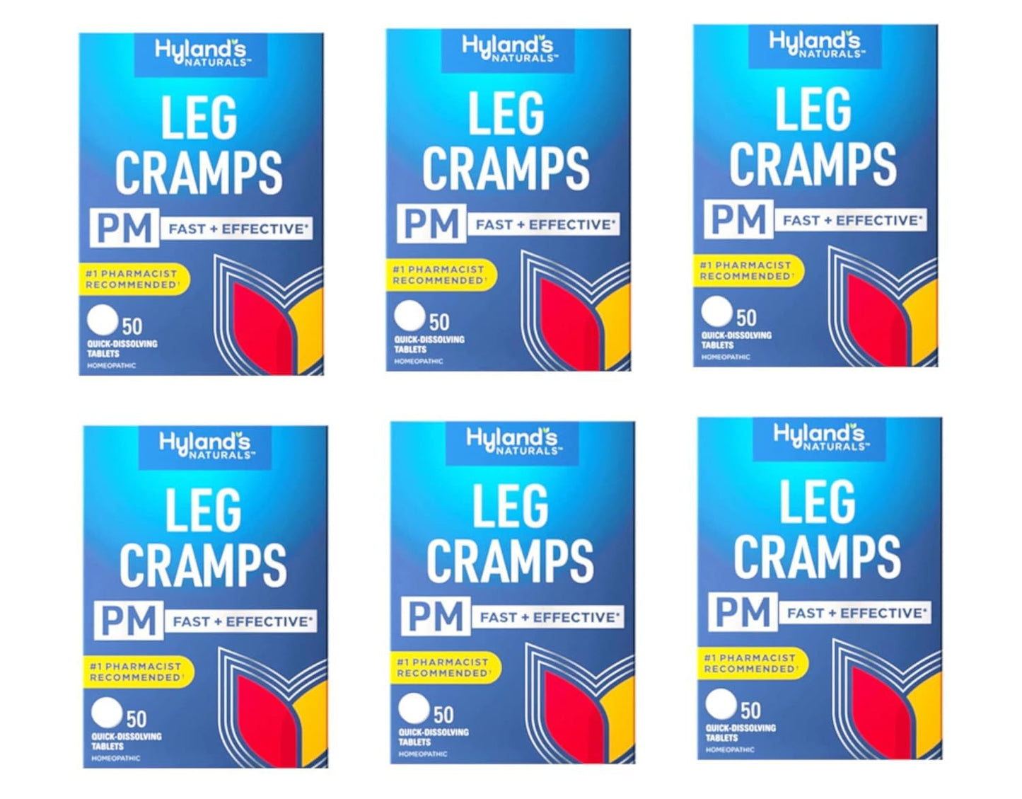 Hyland's Leg Cramps PM With Quinine Tablets 50 ea ( Pack of 6) - dailyvitalstore