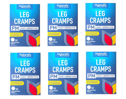 Hyland's Leg Cramps PM With Quinine Tablets 50 ea ( Pack of 6) - dailyvitalstore