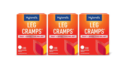 Hyland's Leg Cramps, Relief of Leg, Calf, Charley Horses, and Foot Cramps, 100 Quick-Dissolving Tablets 3-Pack (300 Total) - dailyvitalstore