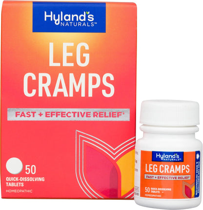 Hyland's Leg Cramps, Relief of Leg, Calf, Charley Horses, and Foot Cramps, 50 Quick-Dissolving Tablets - dailyvitalstore