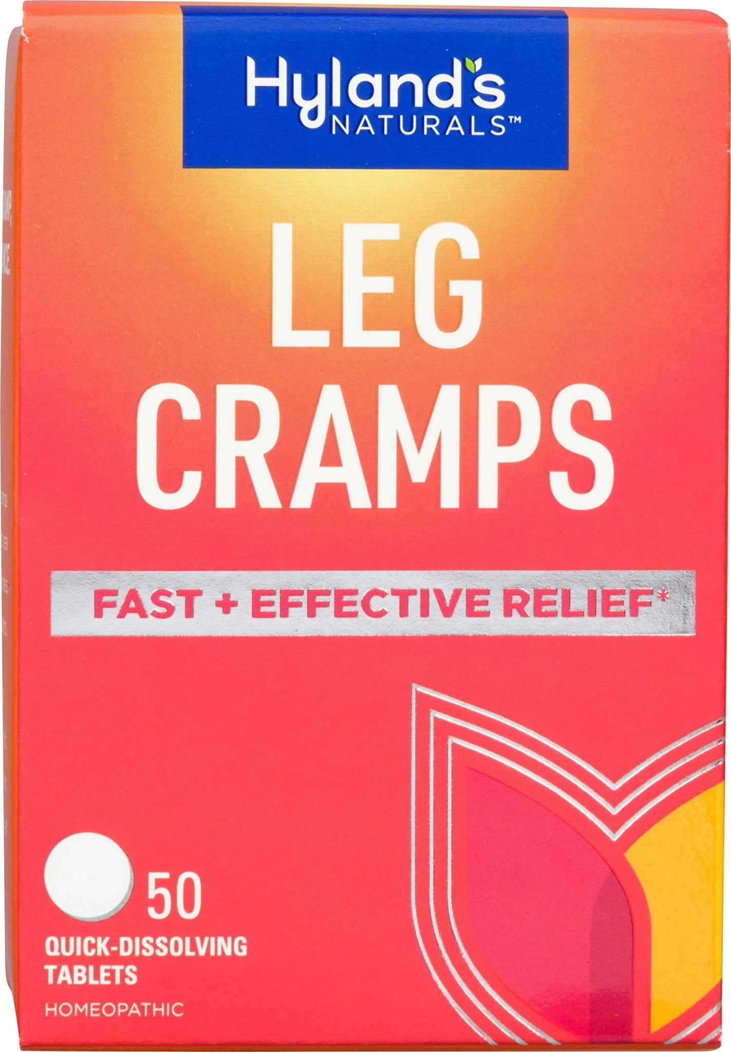 Hyland's Leg Cramps, Relief of Leg, Calf, Charley Horses, and Foot Cramps, 50 Quick-Dissolving Tablets - dailyvitalstore