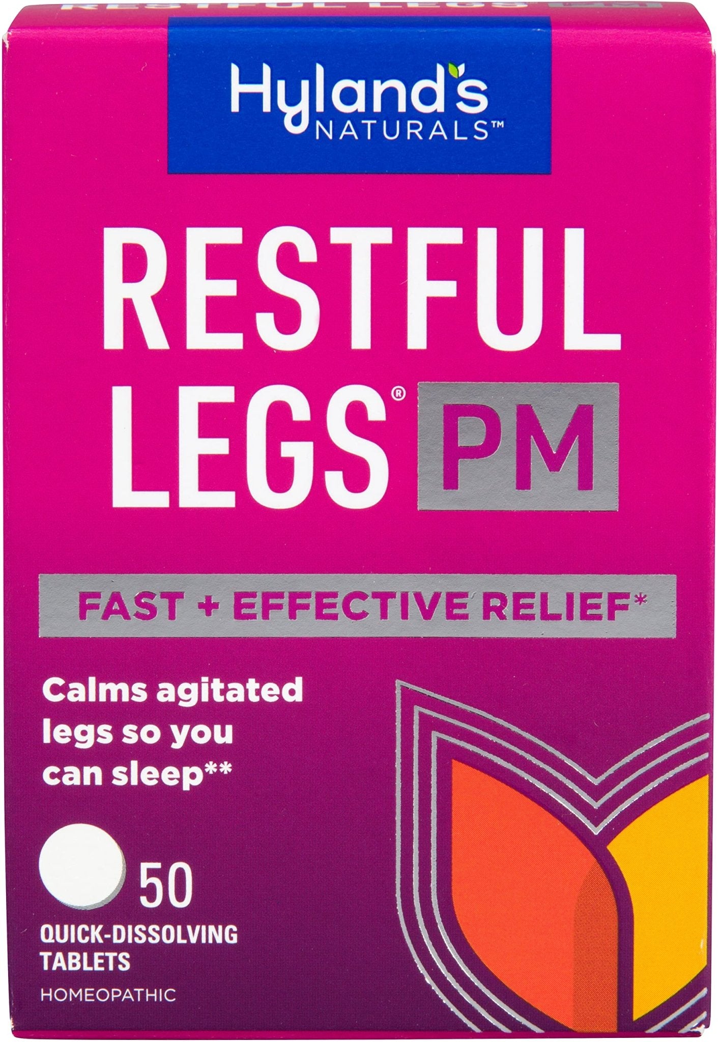 Hyland's Restful Legs PM, Nighttime Formula, Calms Agitated Legs so You Can Sleep, 50 Quick Dissolving Tablets - dailyvitalstore