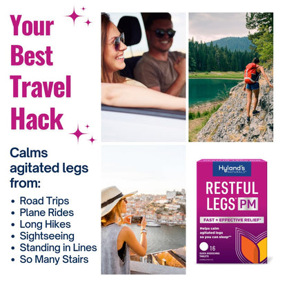 Hyland's Restful Legs PM, Nighttime Formula, Calms Agitated Legs so You Can Sleep, 50 Quick Dissolving Tablets - dailyvitalstore