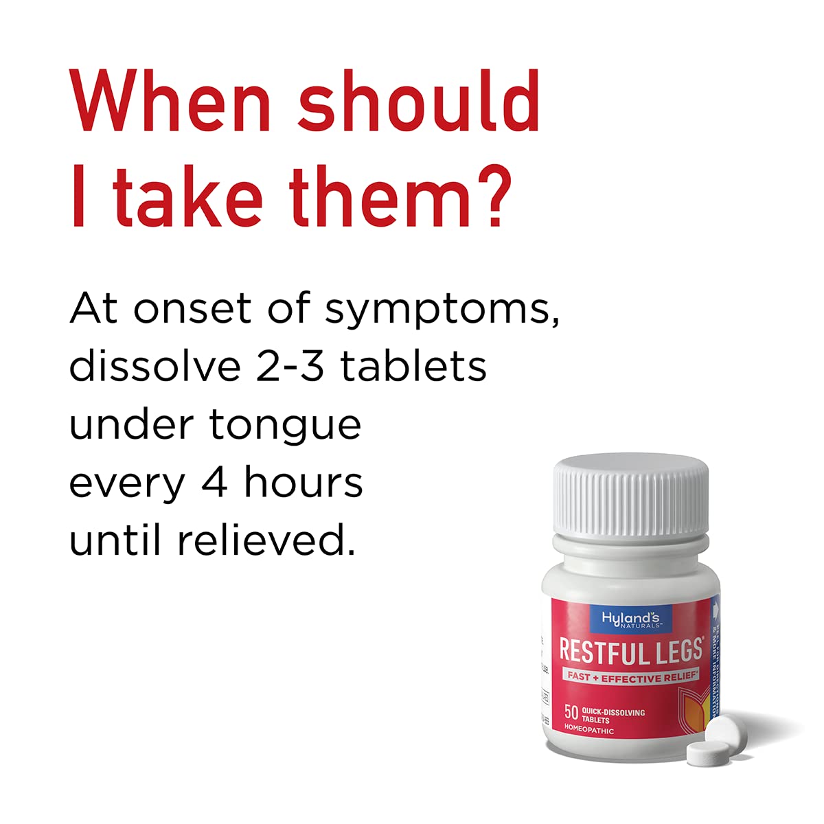 Hyland's Restful Legs Tablets 50 ea (Pack Of 4) - dailyvitalstore
