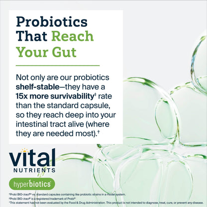 Hyperbiotics Vital Nutrients Prebiotic and Probiotic for Women and Men | 60 Billion CFU | Pre and Probiotics Supports Digestive Health, Constipation, Diarrhea, - dailyvitalstore