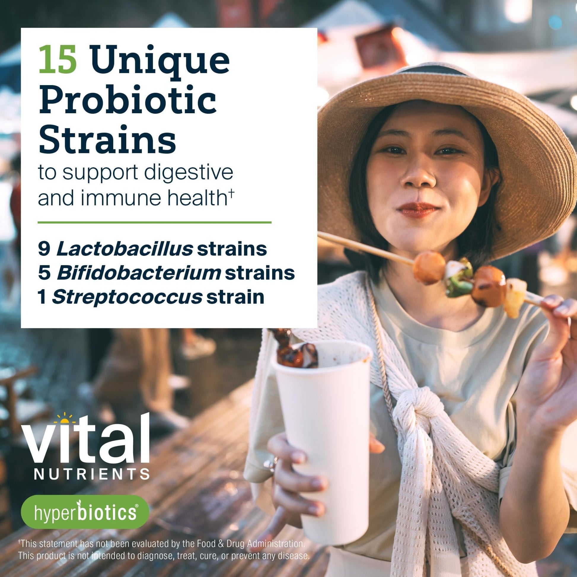 Hyperbiotics Vital Nutrients Pro-15 Prebiotics and Probiotics for Women and Men | 15 Science Backed Strains | Supports Occasional Constipation, Diarrhea, Gas & Bloating | 60 Vegan Time Release Pearls - dailyvitalstore