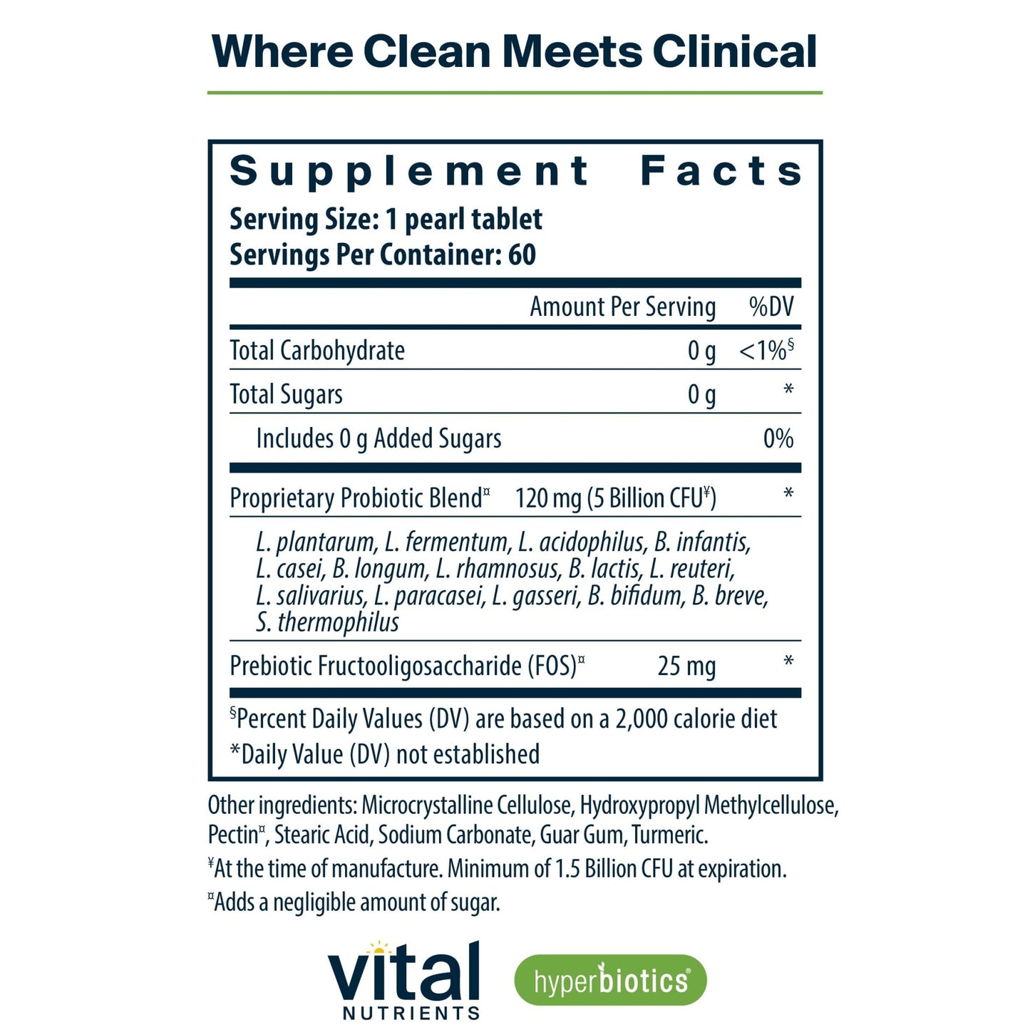 Hyperbiotics Vital Nutrients Pro-15 Prebiotics and Probiotics for Women and Men | 15 Science Backed Strains | Supports Occasional Constipation, Diarrhea, Gas & Bloating | 60 Vegan Time Release Pearls - dailyvitalstore