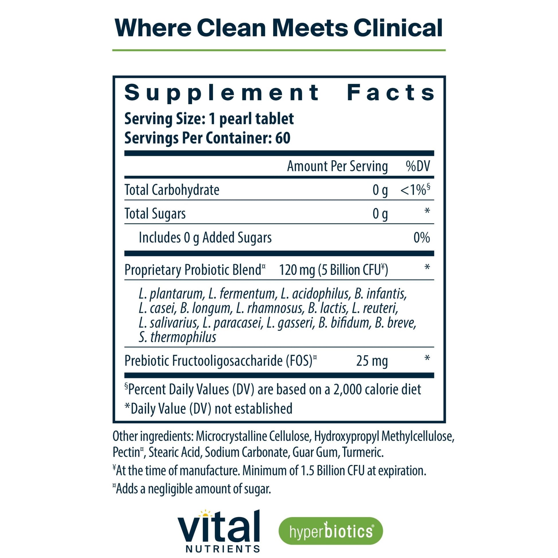 Hyperbiotics Vital Nutrients Pro-15 Prebiotics and Probiotics for Women and Men | 15 Science Backed Strains | Supports Occasional Constipation, Diarrhea, Gas & Bloating | 60 Vegan Time Release Pearls - dailyvitalstore