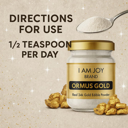 I Am Joy co. Pure Ormus White Gold Powder Monoatomic M-State 24k 99.99% | No Plastic, No Lye, No Dyes, No Fillers | 22 Grams - dailyvitalstore