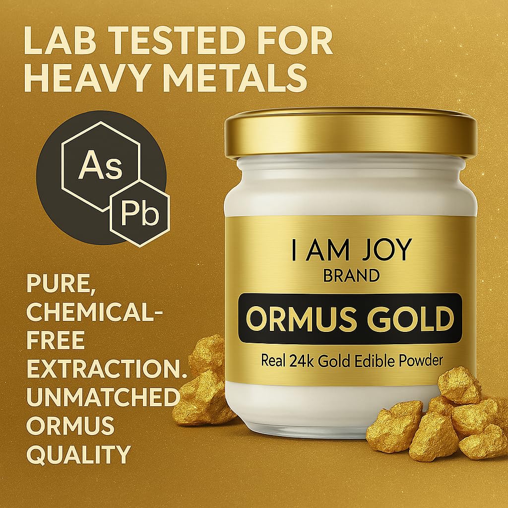 I Am Joy co. Pure Ormus White Gold Powder Monoatomic M-State 24k 99.99% | No Plastic, No Lye, No Dyes, No Fillers | 22 Grams - dailyvitalstore