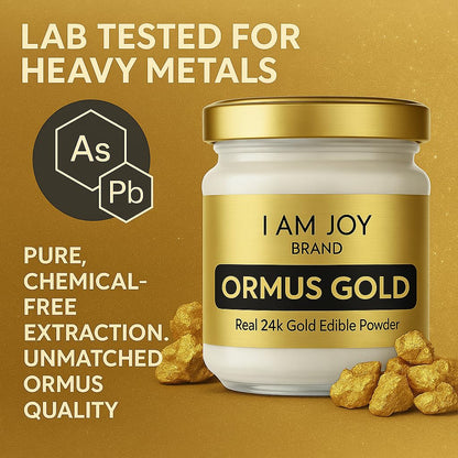 I Am Joy co. Pure Ormus White Gold Powder Monoatomic M-State 24k 99.99% | No Plastic, No Lye, No Dyes, No Fillers | 22 Grams - dailyvitalstore