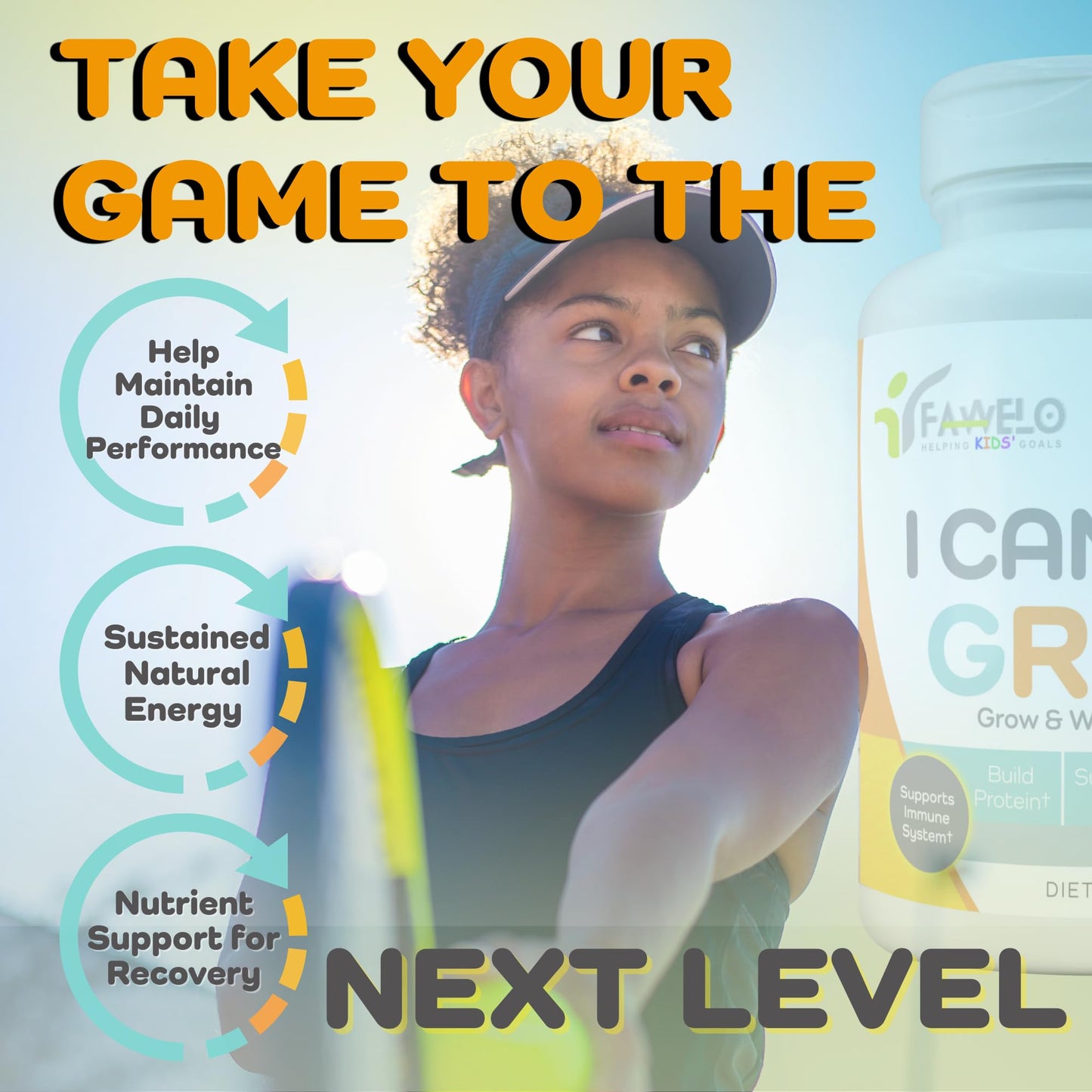 I Can Grow (3 Pack) Height Boosters for Kids 10+, Teen Vitamins for tru Height - Natural Growth Supplement for Optimal Development - Supports Bone Strength and Immune Health with Colostrum - dailyvitalstore