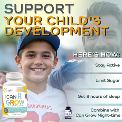 I Can Grow (3 Pack) Height Boosters for Kids 10+, Teen Vitamins for tru Height - Natural Growth Supplement for Optimal Development - Supports Bone Strength and Immune Health with Colostrum - dailyvitalstore